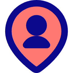 Location Person Pin Icon from Core Pop Set