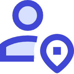 Location Person Pin Icon from Sharp Duo Set