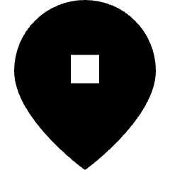 Location Pin 1 Icon from Sharp Solid Set