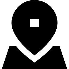 Location Pin 3 Icon from Sharp Solid Set