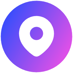 Location Pin Circle Icon from Plump Gradient Set
