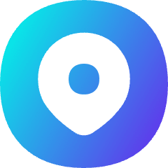 Location Pin Circle Icon from Flex Gradient Set