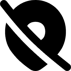 Location Pin Disabled Icon from Flex Solid Set