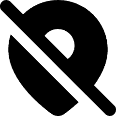 Location Pin Disabled Icon from Core Solid Set