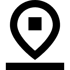 Location Pin Drop Icon from Sharp Remix Set