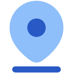 Location Pin Drop Icon from Plump Flat Set