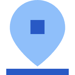Location Pin Drop Icon from Sharp Flat Set