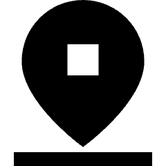 Location Pin Drop Icon from Sharp Solid Set