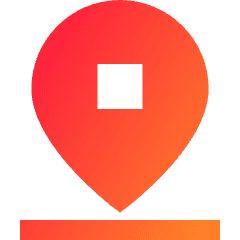 Location Pin Drop Icon from Sharp Gradient Set