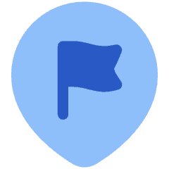 Location Pin Favorite Flag Icon from Plump Flat Set