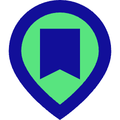 Location Pin Favorite Flag Icon from Sharp Pop Set