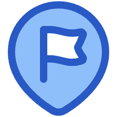 Location Pin Favorite Flag Icon from Plump Duo Set