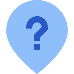 Location Pin Mark Help Icon from Sharp Flat Set