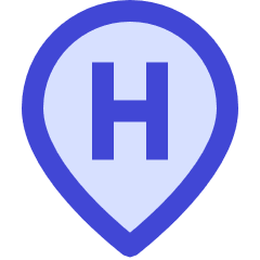 Location Pin Medical Hospital 2 Icon from Sharp Duo Set
