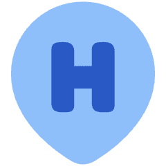Location Pin Medical Hospital 2 Icon from Plump Flat Set