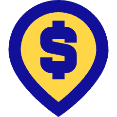 Location Pin Money Atm 1 Icon from Sharp Pop Set