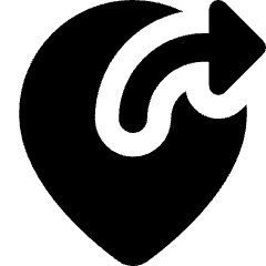 Location Pin Moved Icon from Core Solid Set