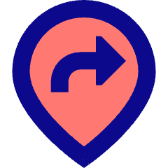 Location Pin Moved Icon from Sharp Pop Set