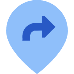 Location Pin Moved Icon from Sharp Flat Set