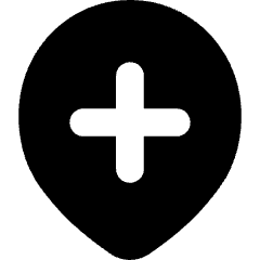 Location Pin Option Add Icon from Flex Solid Set