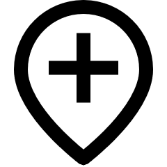 Location Pin Option Add Icon from Sharp Line Set