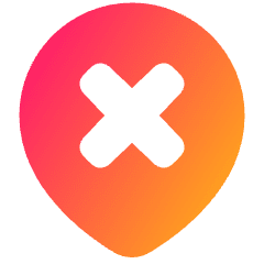 Location Pin Option Remove Icon from Plump Gradient Set