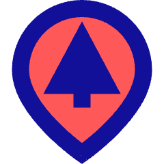 Location Pin Park Icon from Sharp Pop Set