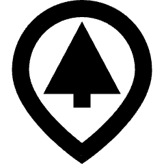 Location Pin Park Icon from Sharp Remix Set