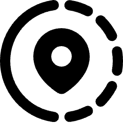 Location Pin Share Live Icon from Plump Solid Set