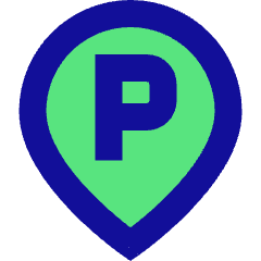 Location Pin Transport Parking Area Icon from Sharp Pop Set
