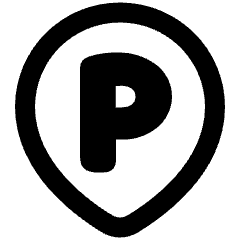 Location Pin Transport Parking Area Icon from Plump Remix Set