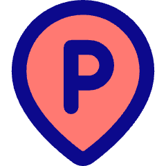 Location Pin Transport Parking Area Icon from Core Pop Set
