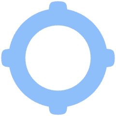 Location Target 2 Icon from Plump Flat Set