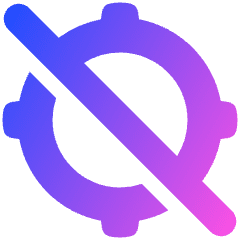 Location Target Off Icon from Plump Gradient Set