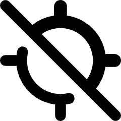 Location Target Off Icon from Core Remix Set