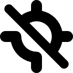 Location Target Off Icon from Micro Solid Set