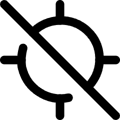 Location Target Off Icon from Core Line Set
