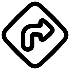 Map Direction Enable Icon from Plump Line Set