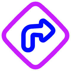 Map Direction Enable Icon from Plump Neon Set