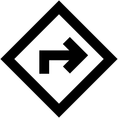 Map Direction Enable Icon from Sharp Line Set