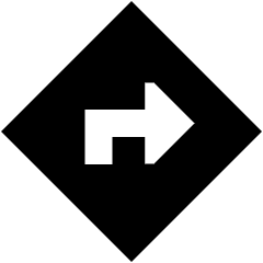 Map Direction Enable Icon from Sharp Solid Set