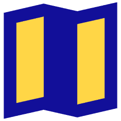 Map Fold Icon from Sharp Pop Set