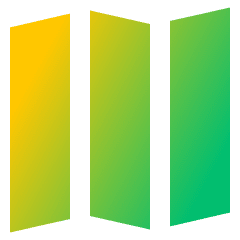 Map Fold Icon from Sharp Gradient Set