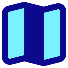 Map Fold Icon from Core Pop Set