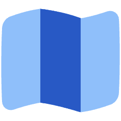 Map Fold Icon from Plump Flat Set