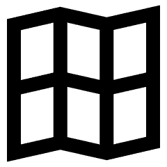 Map Grid Icon from Sharp Line Set