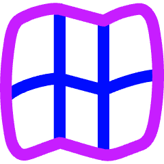 Map Grid Icon from Flex Neon Set