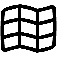 Map Grid Icon from Plump Line Set