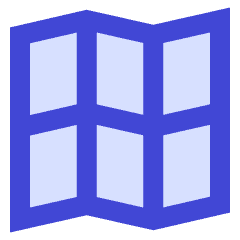 Map Grid Icon from Sharp Duo Set