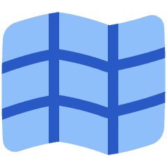 Map Grid Icon from Plump Flat Set